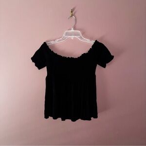 Black Off-Shoulder Top